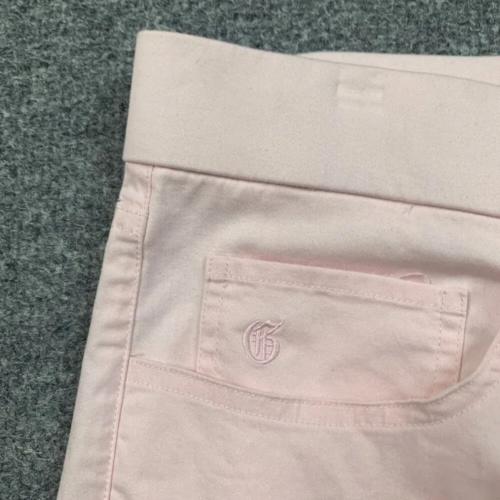 Greyson Pants Mens 34 Slim Fit Pink Cotton Stretch Pocket Flat Front Golf Chino